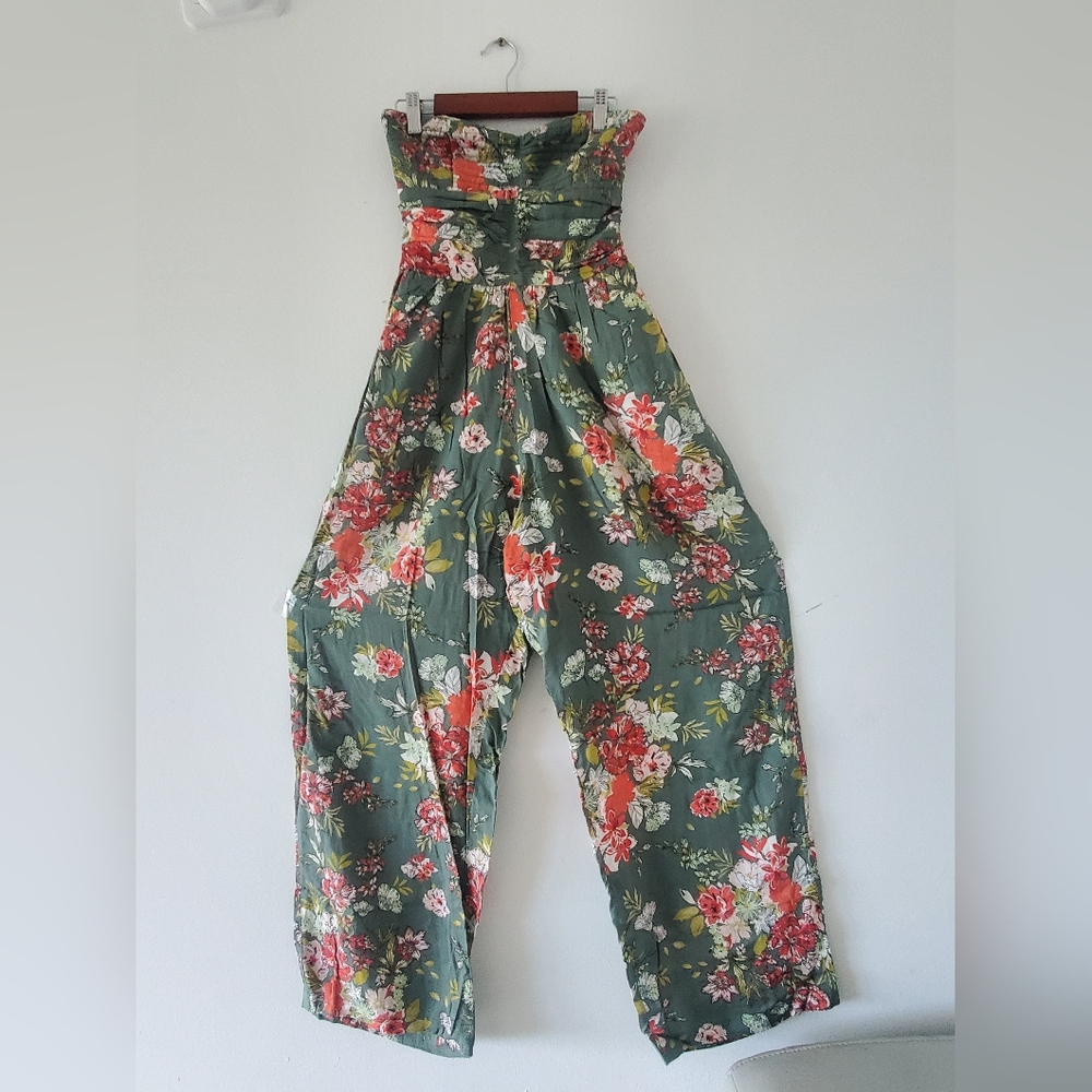 B.O.G Collective Floral Green Jumpsuit